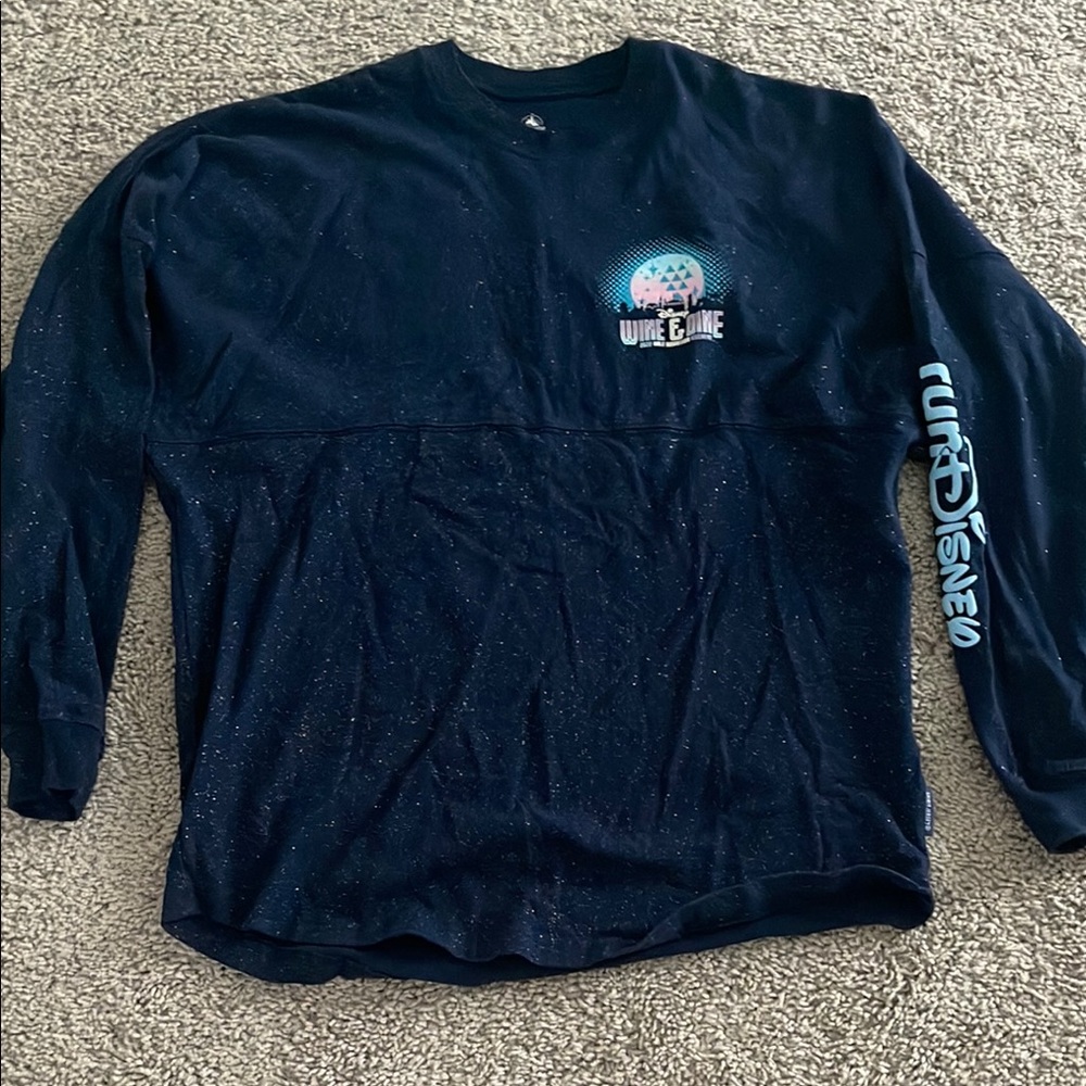 Disney Navy Wine & Dine Long Sleeve Shirt